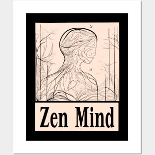 Zen mind Posters and Art